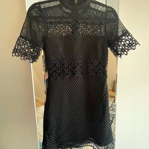 Aqua Black Cutout Detail Dress XS